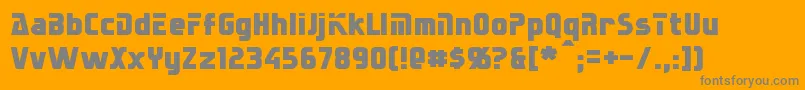 Sternbach Font – Gray Fonts on Orange Background