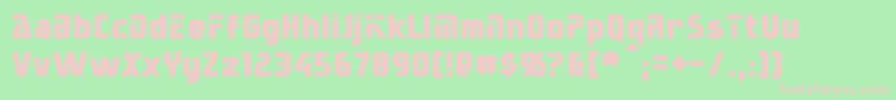 Sternbach Font – Pink Fonts on Green Background
