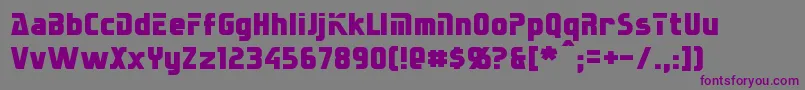 Sternbach Font – Purple Fonts on Gray Background