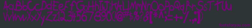 fuente BrokenRegularTtstd – Fuentes Moradas Sobre Fondo Negro