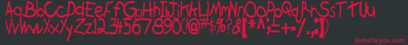 En savoir plus sur la police BrokenRegularTtstd Police BrokenRegularTtstd – polices rouges sur fond noir