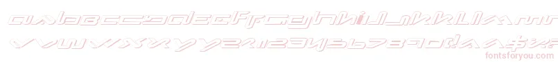 XephyrExpandedShadowItalic Font – Pink Fonts on White Background