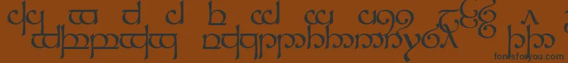 Шрифт Sindcap1 – чёрные шрифты на коричневом фоне