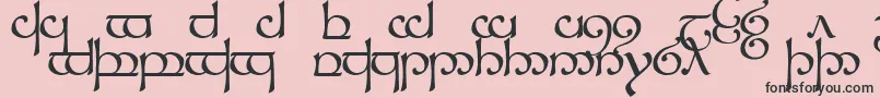 Sindcap1 Font – Black Fonts on Pink Background