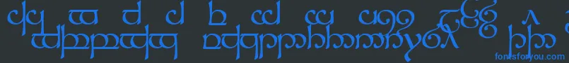 Sindcap1 Font – Blue Fonts on Black Background