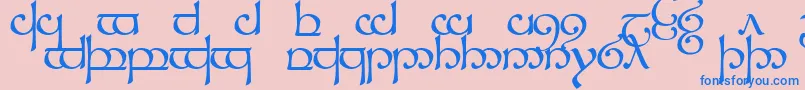 Sindcap1 Font – Blue Fonts on Pink Background