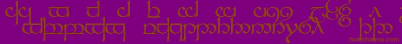 Sindcap1 Font – Brown Fonts on Purple Background