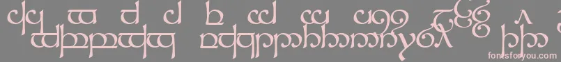 Sindcap1-Schriftart – Rosa Schriften auf grauem Hintergrund