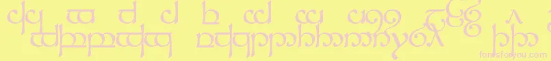 Sindcap1 Font – Pink Fonts on Yellow Background