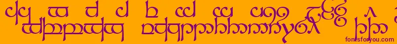 Sindcap1 Font – Purple Fonts on Orange Background