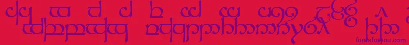 Sindcap1 Font – Purple Fonts on Red Background