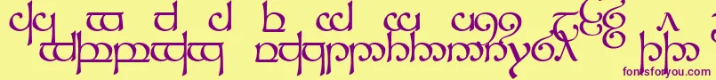Sindcap1 Font – Purple Fonts on Yellow Background