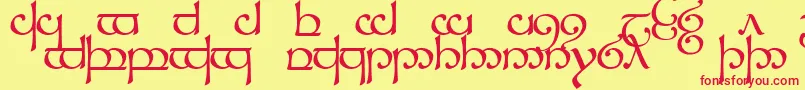 Sindcap1 Font – Red Fonts on Yellow Background