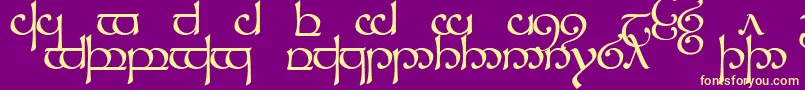 Sindcap1 Font – Yellow Fonts on Purple Background