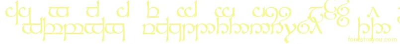 Sindcap1 Font – Yellow Fonts on White Background