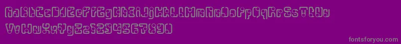 OrbitalFlightRegular Font – Gray Fonts on Purple Background