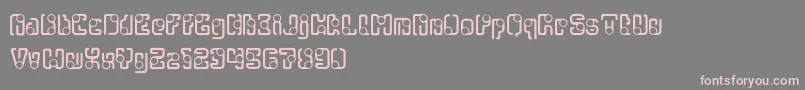 OrbitalFlightRegular Font – Pink Fonts on Gray Background