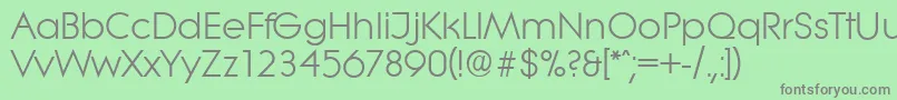 フォントLiteraserialRegular – 緑の背景に灰色の文字