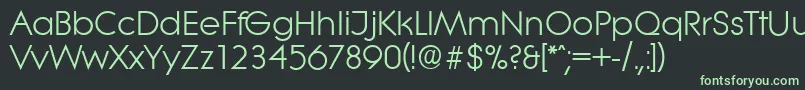 LiteraserialRegular Font – Green Fonts on Black Background