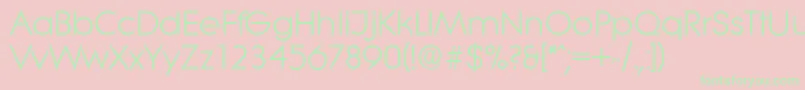 LiteraserialRegular Font – Green Fonts on Pink Background