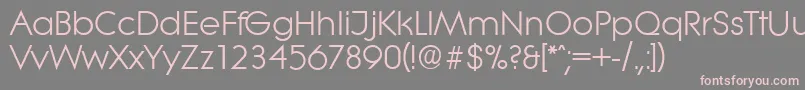 LiteraserialRegular Font – Pink Fonts on Gray Background