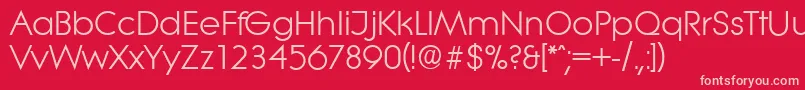 fuente LiteraserialRegular – Fuentes Rosadas Sobre Fondo Rojo