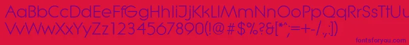 Weitere Informationen zur LiteraserialRegular-Schriftart LiteraserialRegular-Schriftart – Violette Schriften auf rotem Hintergrund
