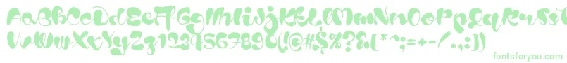 Blods Font – Green Fonts on White Background