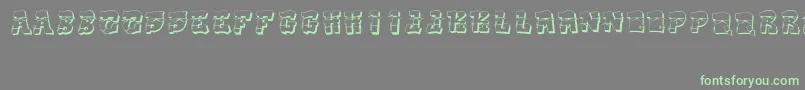 DakFont-fontti – vihreät fontit harmaalla taustalla