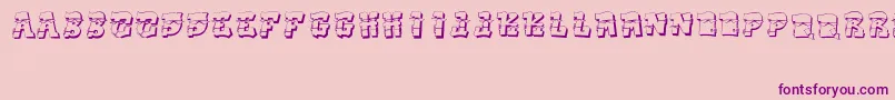 DakFont Font – Purple Fonts on Pink Background