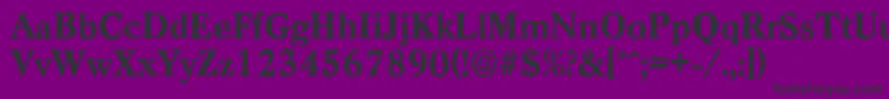 CasadantiqueXboldRegular Font – Black Fonts on Purple Background