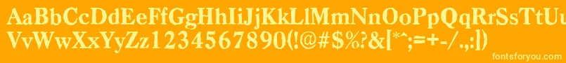 Más sobre la fuente CasadantiqueXboldRegular fuente CasadantiqueXboldRegular – Fuentes Amarillas Sobre Fondo Naranja