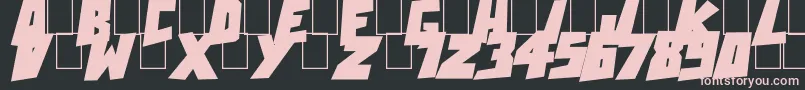 ActionComcsBlack-Schriftart – Rosa Schriften auf schwarzem Hintergrund