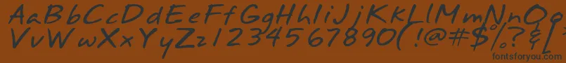 More about Annifont Font Annifont Font – Black Fonts on Brown Background