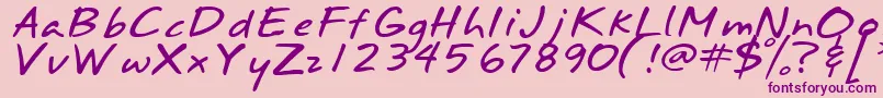 Подробнее о шрифте Annifont Шрифт Annifont – фиолетовые шрифты на розовом фоне
