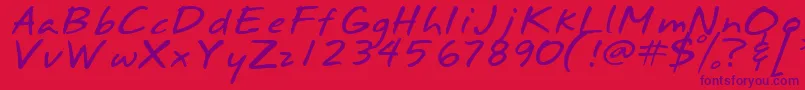 More about Annifont Font Annifont Font – Purple Fonts on Red Background