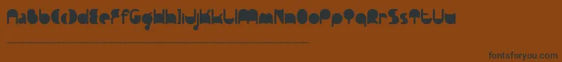Ftpedantdemo Font – Black Fonts on Brown Background