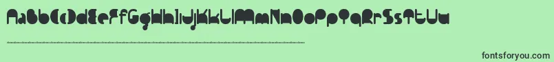 Ftpedantdemo Font – Black Fonts on Green Background