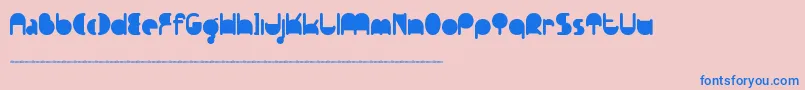 Ftpedantdemo Font – Blue Fonts on Pink Background