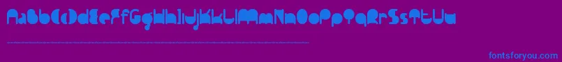 Ftpedantdemo Font – Blue Fonts on Purple Background