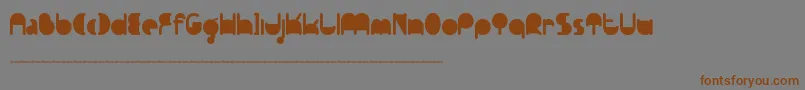 Ftpedantdemo Font – Brown Fonts on Gray Background