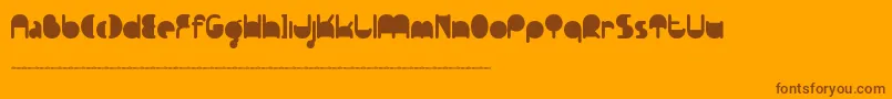 Ftpedantdemo Font – Brown Fonts on Orange Background