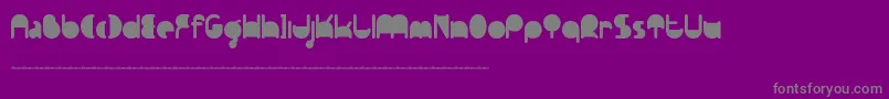 Ftpedantdemo Font – Gray Fonts on Purple Background