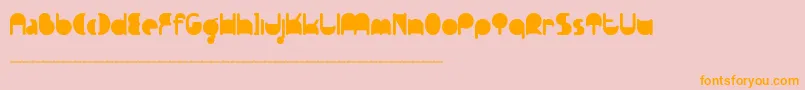 Ftpedantdemo Font – Orange Fonts on Pink Background
