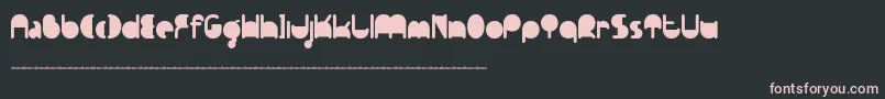 Ftpedantdemo Font – Pink Fonts on Black Background