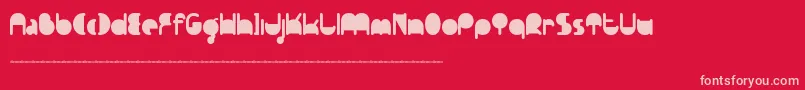 Ftpedantdemo Font – Pink Fonts on Red Background