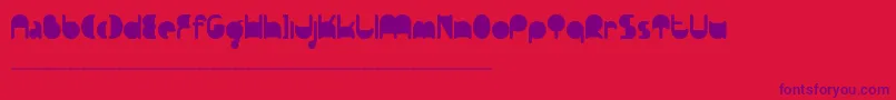 Ftpedantdemo Font – Purple Fonts on Red Background