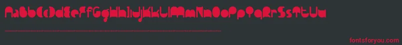 Ftpedantdemo Font – Red Fonts on Black Background