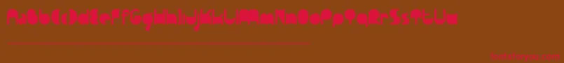 Ftpedantdemo Font – Red Fonts on Brown Background