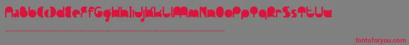 Ftpedantdemo Font – Red Fonts on Gray Background